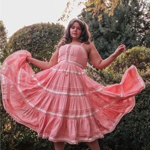 Jessakae Delores Dress Pink • 5XL • Pockets • Full Skirt • NWT